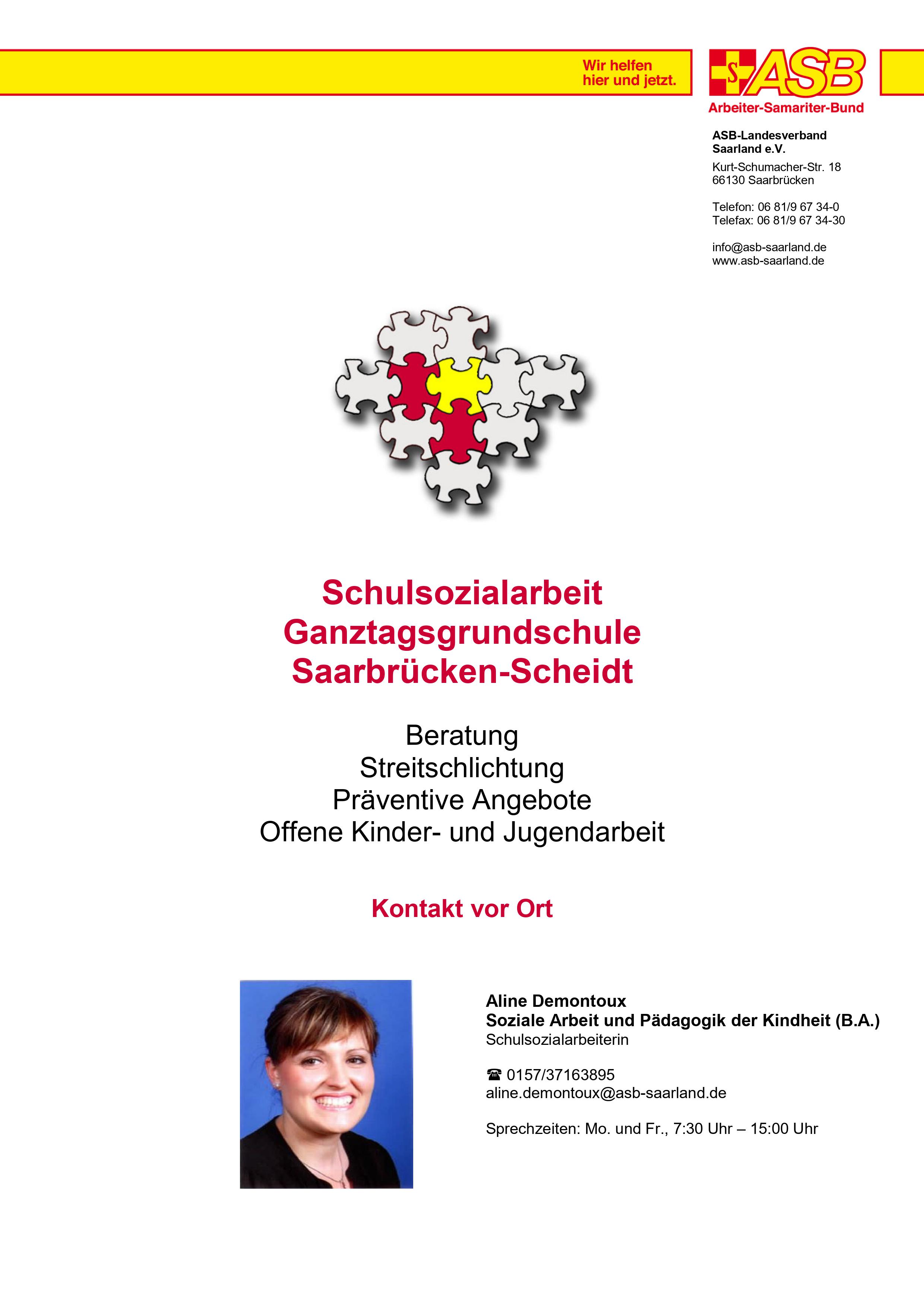 Schulsozialarbeit Plakat